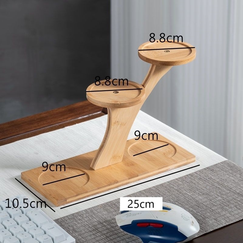 Πολυεπίπελο ράφι φυτών από μπαμπού για επιτραπέζιο — μοντέρνο και μινιμαλιστικό στυλ; πολυλειτουργικό; προσαρμοσμένα δείγματα