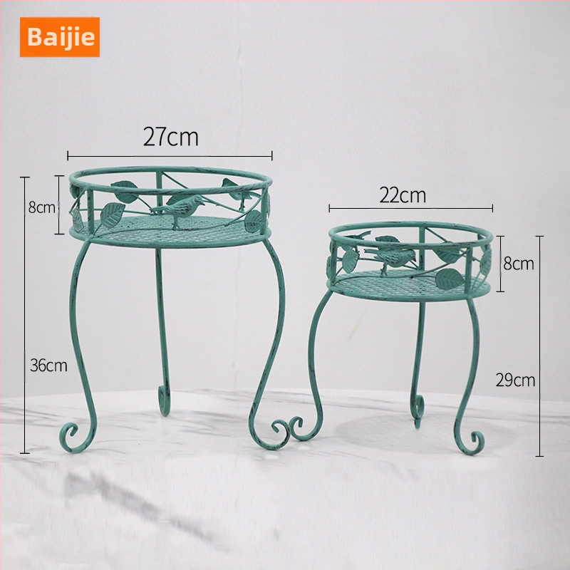 Σφυρήλατη βάση γλαστρών από σίδηρο, ρετρό σχεδίαση για δάπεδο, modular σχεδίαση, έως έξι επίπεδα