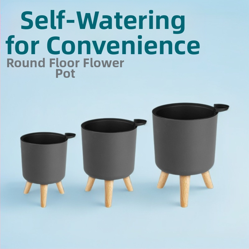 Plastični lonac za cvijeće, modernog minimalističkog stila, izdržljiv, otporan na koroziju, štedljiv prema vodi, pogodan za stol ili pod, za ured, hotel i dom