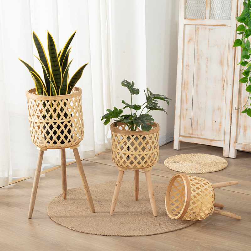 Coș de plante împletit – producție manuală, țesut din viță, decorativ (Material: Viță; Proces: Țesut; Producție: Manual; Personalizare: Da; Categoria: Coș împletit)