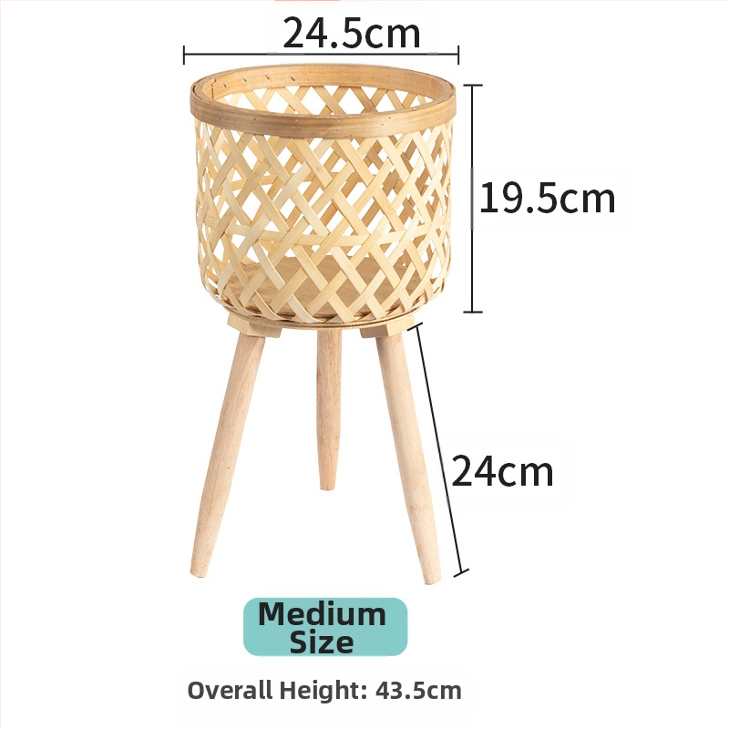 Coș de plante împletit – producție manuală, țesut din viță, decorativ (Material: Viță; Proces: Țesut; Producție: Manual; Personalizare: Da; Categoria: Coș împletit)