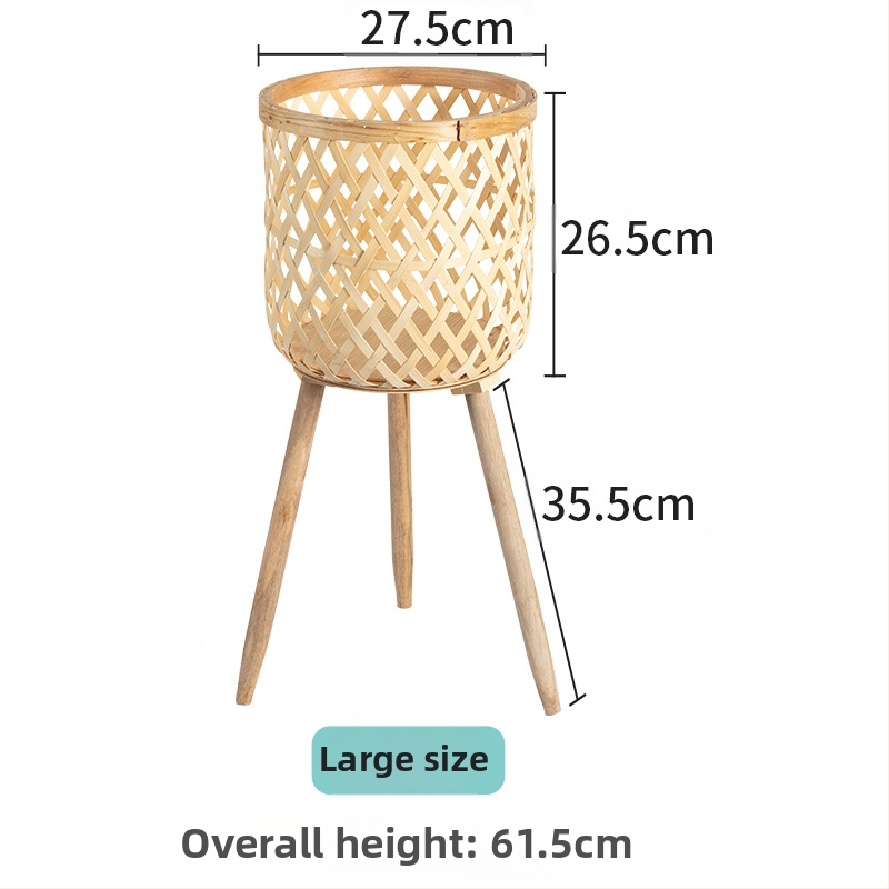 Coș de plante împletit – producție manuală, țesut din viță, decorativ (Material: Viță; Proces: Țesut; Producție: Manual; Personalizare: Da; Categoria: Coș împletit)