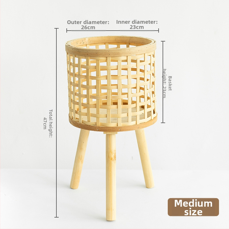 Coș de plante împletit – producție manuală, țesut din viță, decorativ (Material: Viță; Proces: Țesut; Producție: Manual; Personalizare: Da; Categoria: Coș împletit)