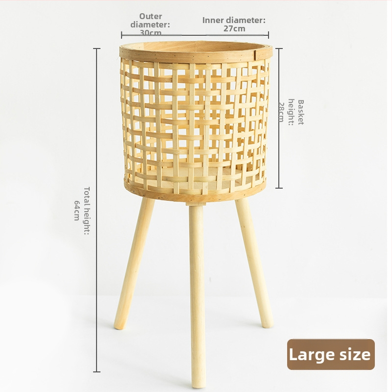 Coș de plante împletit – producție manuală, țesut din viță, decorativ (Material: Viță; Proces: Țesut; Producție: Manual; Personalizare: Da; Categoria: Coș împletit)
