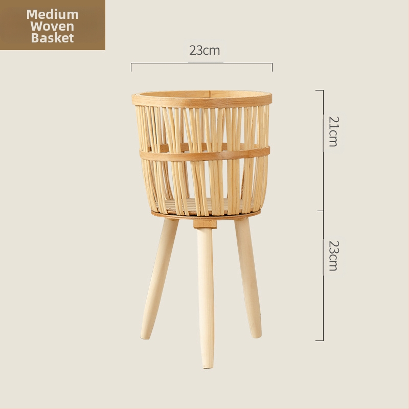 Coș de plante împletit – producție manuală, țesut din viță, decorativ (Material: Viță; Proces: Țesut; Producție: Manual; Personalizare: Da; Categoria: Coș împletit)