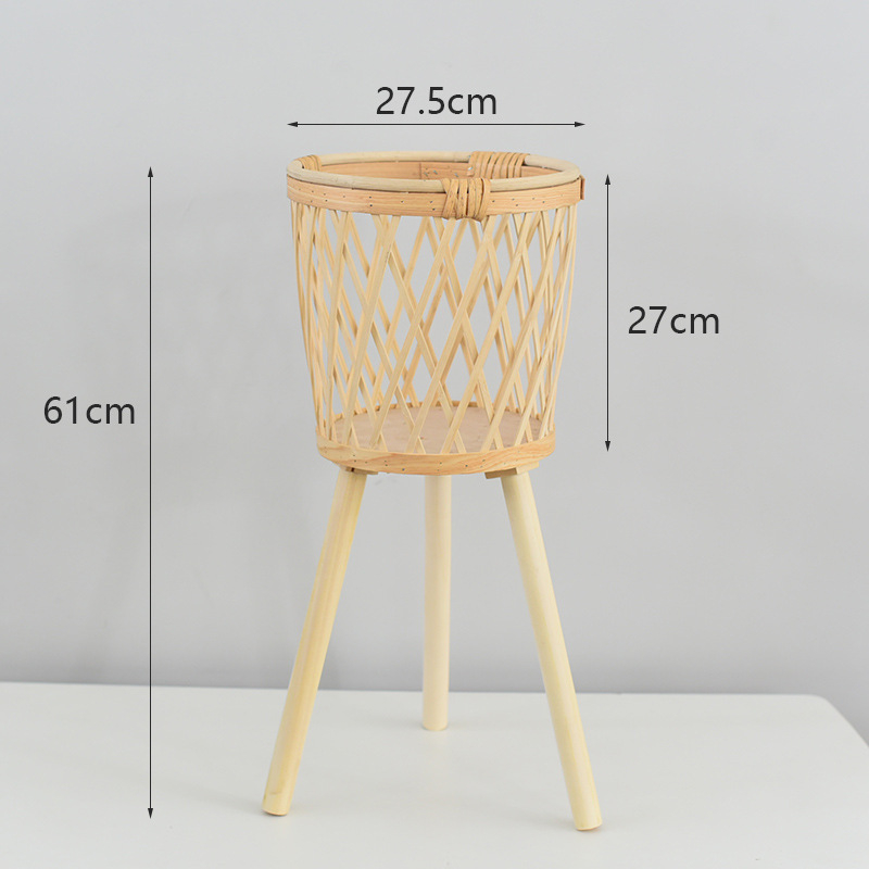 Coș de plante împletit – producție manuală, țesut din viță, decorativ (Material: Viță; Proces: Țesut; Producție: Manual; Personalizare: Da; Categoria: Coș împletit)