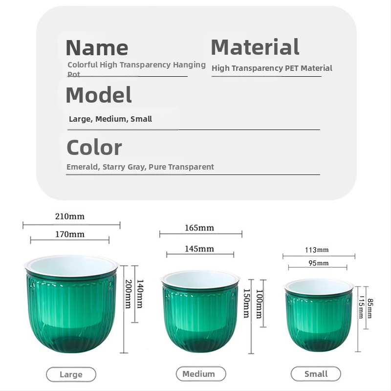 Meixuan висяща саксия за цветя, от смола, инжекционно формована