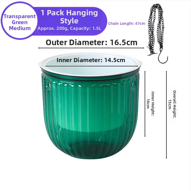 Meixuan lillepott, resiin, rippuv tüüp, injektsioonvormimine