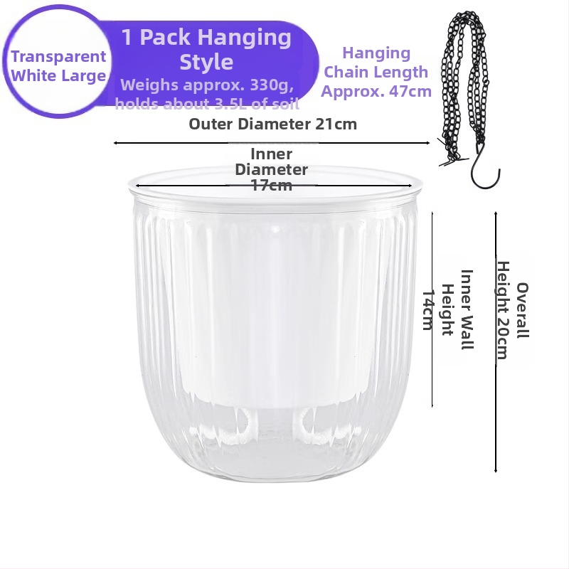 Meixuan lillepott, resiin, rippuv tüüp, injektsioonvormimine