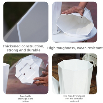 Γλάστρα από ρητίνη για επιτραπέζια ή όρθια τοποθέτηση, κατάλληλη για διακόσμηση οικίας και γραφείου