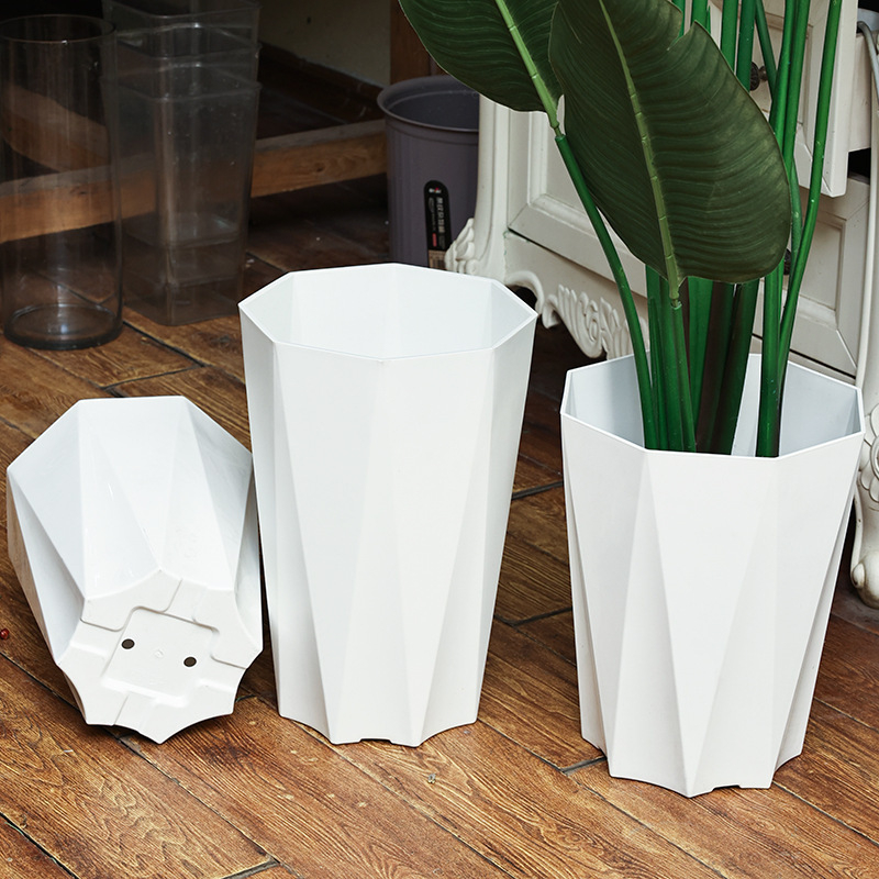 Saksija za cvijeće od smole, za stolnu i podnu uporabu, pogodna za kućnu i uredsku dekoraciju