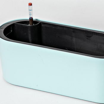 Πλαστική γλάστρα για λουλούδια, κατασκευασμένη με έγχυση, με φινίρισμα βαφής και κατάλληλη για γραφείο και χρήση σε δάπεδο