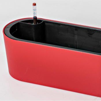 Πλαστική γλάστρα για λουλούδια, κατασκευασμένη με έγχυση, με φινίρισμα βαφής και κατάλληλη για γραφείο και χρήση σε δάπεδο