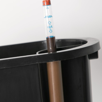 Πλαστική γλάστρα για λουλούδια, κατασκευασμένη με έγχυση, με φινίρισμα βαφής και κατάλληλη για γραφείο και χρήση σε δάπεδο