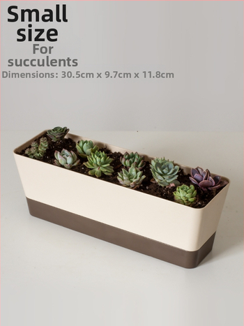 Πλαστική γλάστρα για οικιακή κηπουρική, μινιμαλιστικό στυλ, επιδαπέδια χρήση