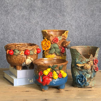 Κεραμική γλάστρα για φυτά, αναπνεύσιμη, ανθεκτική σε παραμορφώσεις και διάβρωση, για τοποθέτηση στο δάπεδο, οικιακή κηπουρική