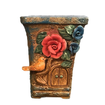 Κεραμική γλάστρα για φυτά, αναπνεύσιμη, ανθεκτική σε παραμορφώσεις και διάβρωση, για τοποθέτηση στο δάπεδο, οικιακή κηπουρική