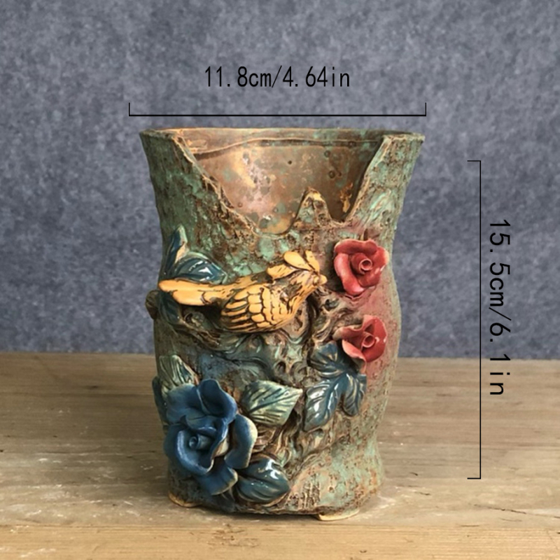 Κεραμική γλάστρα για φυτά, αναπνεύσιμη, ανθεκτική σε παραμορφώσεις και διάβρωση, για τοποθέτηση στο δάπεδο, οικιακή κηπουρική