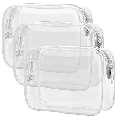 PVC kozmetička torbica, kvadratnog oblika, prozirna, za putovanja