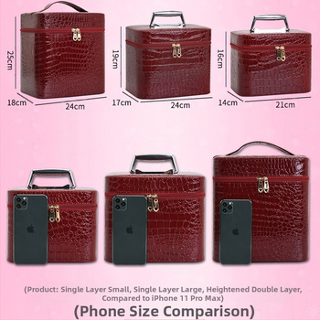 Козметична чанта за домашно съхранение, PU кожа; подплата полиестер; унисекс; преносима