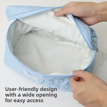 Козметична и тоалетна чанта с мотив облак, подплата от найлон, ултралека, компактна за съхранение, ежедневна употреба