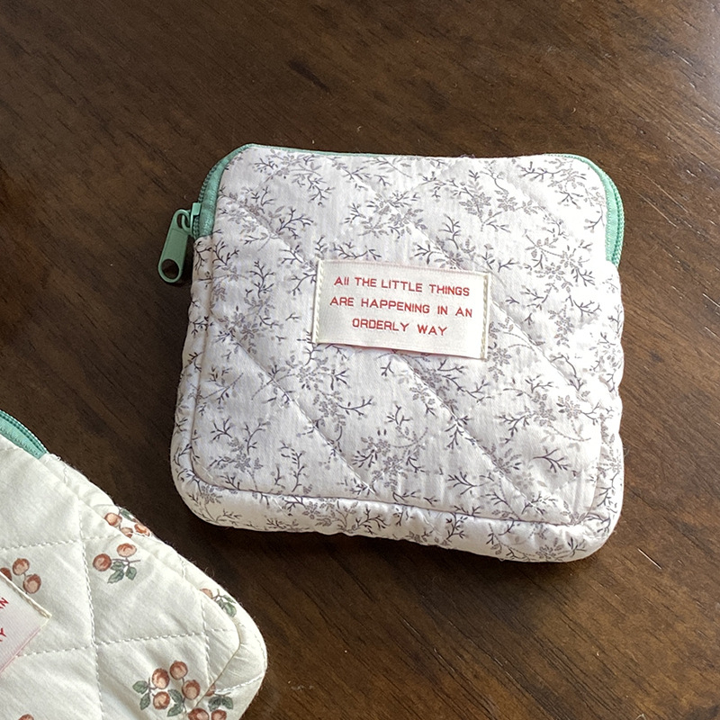 Gentă portabilă multifuncțională pentru machiaj și organizator de accesorii, material bumbac, imprimeu animal, stil street, utilizare zilnică