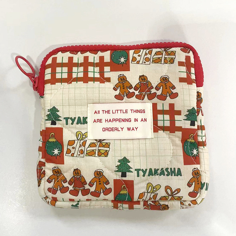 Gentă portabilă multifuncțională pentru machiaj și organizator de accesorii, material bumbac, imprimeu animal, stil street, utilizare zilnică