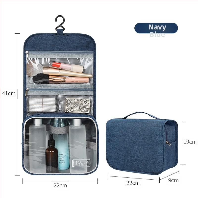 Geantă pentru toalete cu separare uscat-ud, portabilă, material Oxford, design simplu și modern, ideală pentru călătorii și deplasări de afaceri