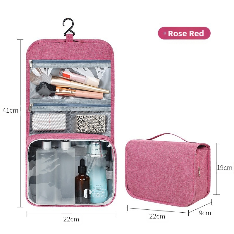 Geantă pentru toalete cu separare uscat-ud, portabilă, material Oxford, design simplu și modern, ideală pentru călătorii și deplasări de afaceri