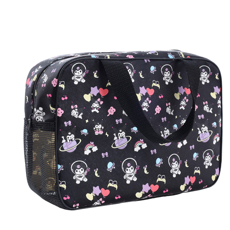 Dianzhi Pai Geantă de toaletă din PVC, stil desen animat – depozitare pentru cosmetice în timpul călătoriilor
