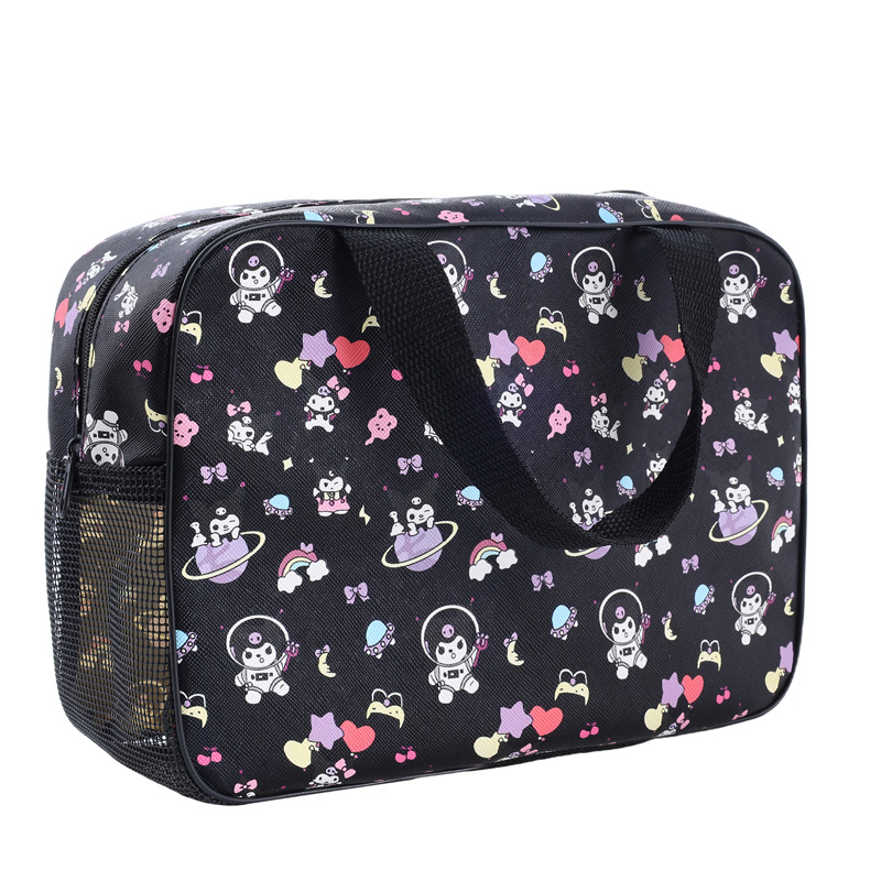 Dianzhi Pai Geantă de toaletă din PVC, stil desen animat – depozitare pentru cosmetice în timpul călătoriilor