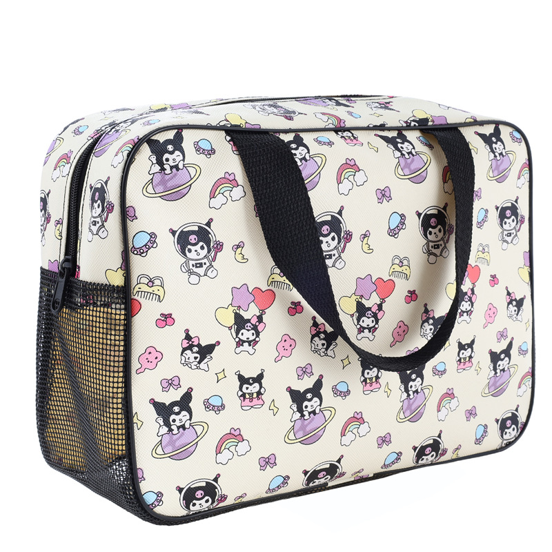Dianzhi Pai Geantă de toaletă din PVC, stil desen animat – depozitare pentru cosmetice în timpul călătoriilor