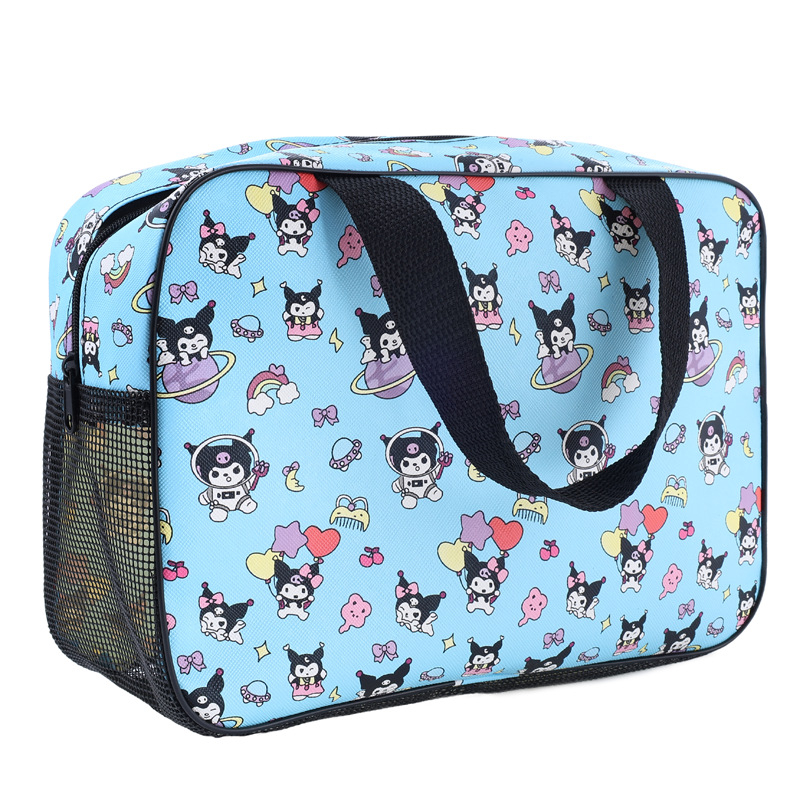 Dianzhi Pai Geantă de toaletă din PVC, stil desen animat – depozitare pentru cosmetice în timpul călătoriilor
