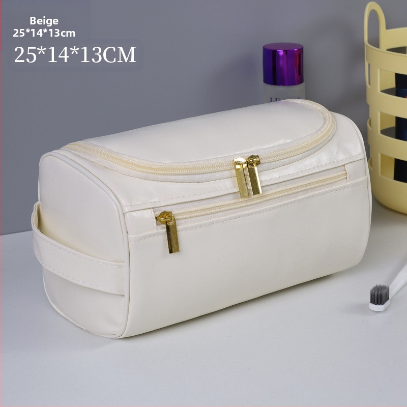Geantă de toaletă din PU - piele pentru călătorii, multifuncțională, impermeabilă, cu capacitate mare