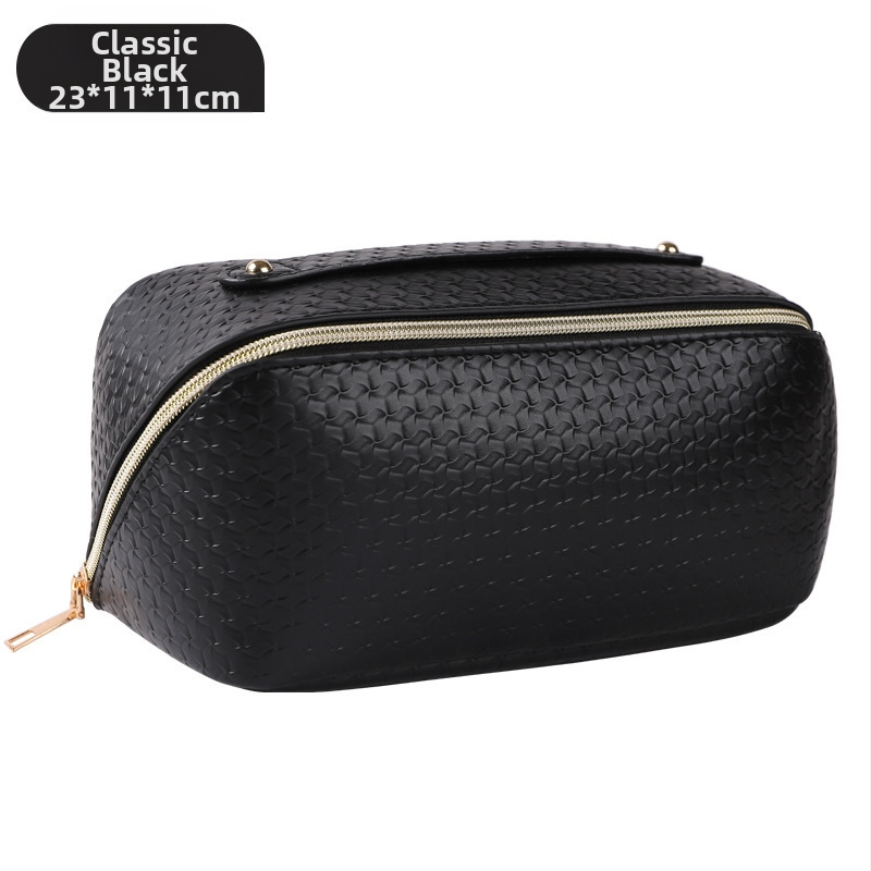 Geantă de toaletă din PU - piele pentru călătorii, multifuncțională, impermeabilă, cu capacitate mare