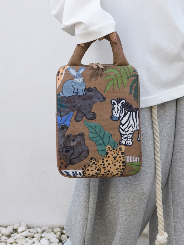 Τσάντα φορητού υπολογιστή – κομψή επαγγελματική τσάντα για Apple φορητούς υπολογιστές και iPad, ύφασμα από βαμβάκι και λινό, επένδυση νάιλον, αναπνέουσα, υπερ-ελαφριά, ανθεκτική στους κραδασμούς