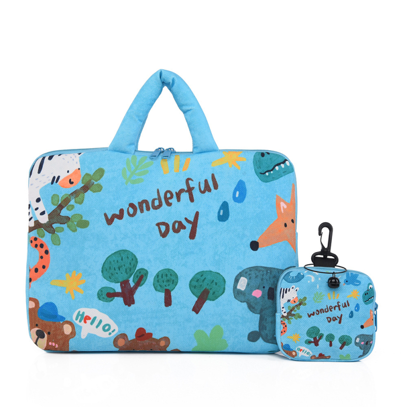 Τσάντα φορητού υπολογιστή – κομψή επαγγελματική τσάντα για Apple φορητούς υπολογιστές και iPad, ύφασμα από βαμβάκι και λινό, επένδυση νάιλον, αναπνέουσα, υπερ-ελαφριά, ανθεκτική στους κραδασμούς