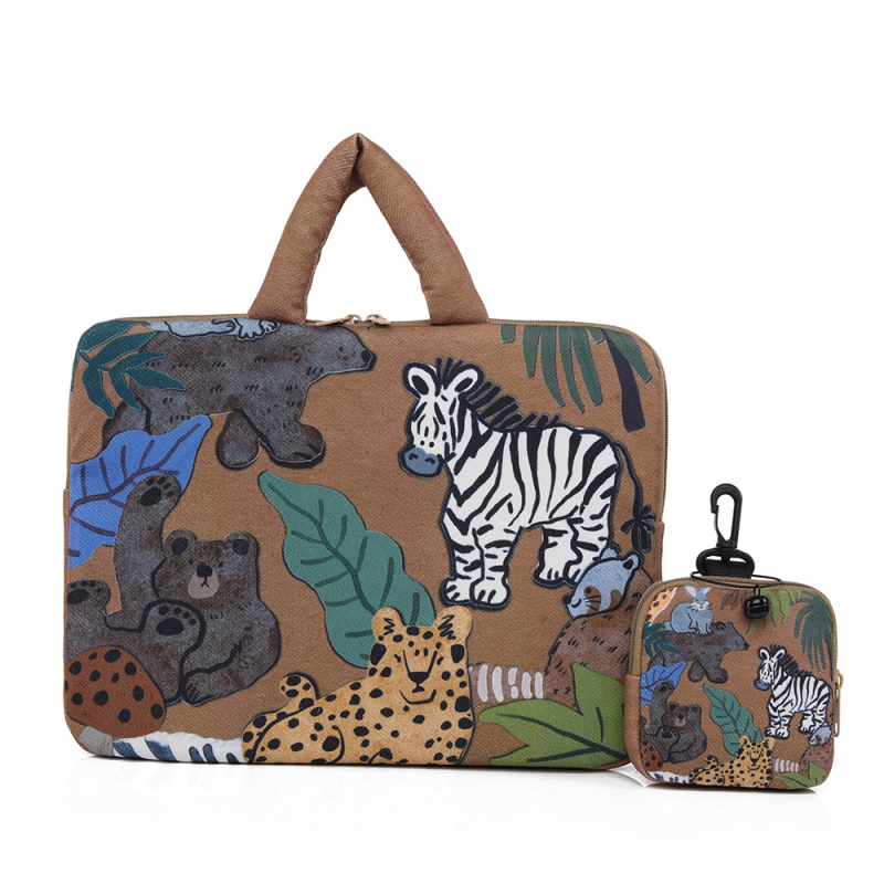 Τσάντα φορητού υπολογιστή – κομψή επαγγελματική τσάντα για Apple φορητούς υπολογιστές και iPad, ύφασμα από βαμβάκι και λινό, επένδυση νάιλον, αναπνέουσα, υπερ-ελαφριά, ανθεκτική στους κραδασμούς