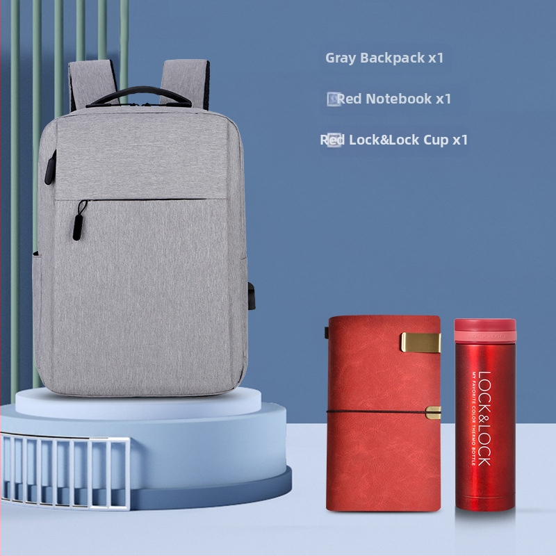 Σετ δώρων με σακίδιο - μοντέρνο και απλό εταιρικό δώρο για το προσωπικό και τους συναδέλφους