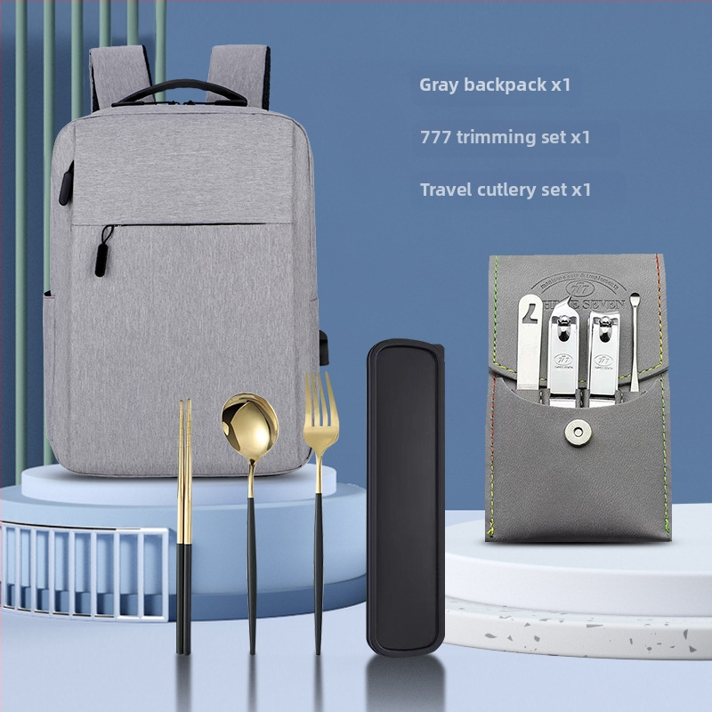 Σετ δώρων με σακίδιο - μοντέρνο και απλό εταιρικό δώρο για το προσωπικό και τους συναδέλφους