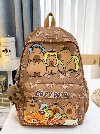 Unisex σχολικό σακίδιο με μοντέρνο ζωικό σχέδιο, 20-35L Νάιλον, εργονομικοί καμπύλοι ιμάντες, αναπνεύσιμος σχεδιασμός