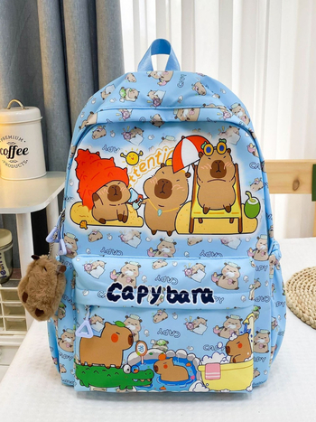 Unisex σχολικό σακίδιο με μοντέρνο ζωικό σχέδιο, 20-35L Νάιλον, εργονομικοί καμπύλοι ιμάντες, αναπνεύσιμος σχεδιασμός