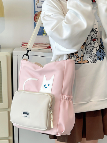 Университетска дамска чанта през едно рамо от нейлон – издръжлива, разширяема вместимост, компактна за съхранение