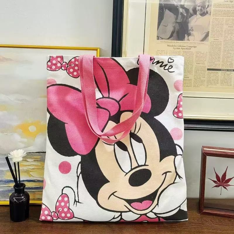 Γυναικεία τσάντα από καμβά Mori στυλ | Τσάντα ώμου μεγάλης χωρητικότητας με βάση; Εκτυπωμένο λογότυπο; Βάρος 130 g; Ανοχή 2 cm