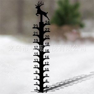 Μετρητής χιονιού – μεταλλική γεωμετρική διακόσμηση εξωτερικού χώρου (Υλικό: Σίδηρος; Κατηγορία: Γεωμετρία; Εφαρμογή: Γενική; Τύπος υλικού: Μέταλλο)