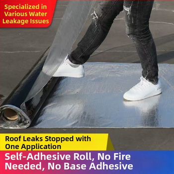 SBS αυτοκόλλητο ρολό υλικό για επισκευή διαρροών – παχύ φελτ ύφασμα, ταινία για ασφάλτινο στέγασμα, PE υλικό, αδιάβροχο, ανθεκτικό στην υγρασία