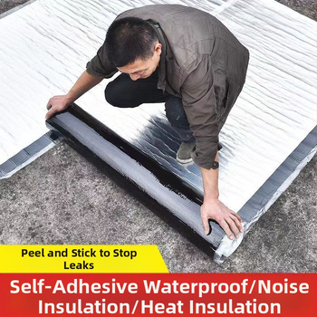 SBS αυτοκόλλητο ρολό υλικό για επισκευή διαρροών – παχύ φελτ ύφασμα, ταινία για ασφάλτινο στέγασμα, PE υλικό, αδιάβροχο, ανθεκτικό στην υγρασία