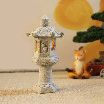 Мини каменен фенер за микро пейзаж – японски стил, имитационен камък, занаят 553186337, за бонсай и аквариум