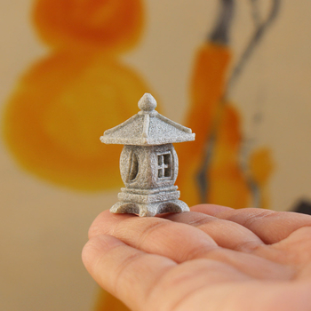 Мини каменен фенер за микро пейзаж – японски стил, имитационен камък, занаят 553186337, за бонсай и аквариум