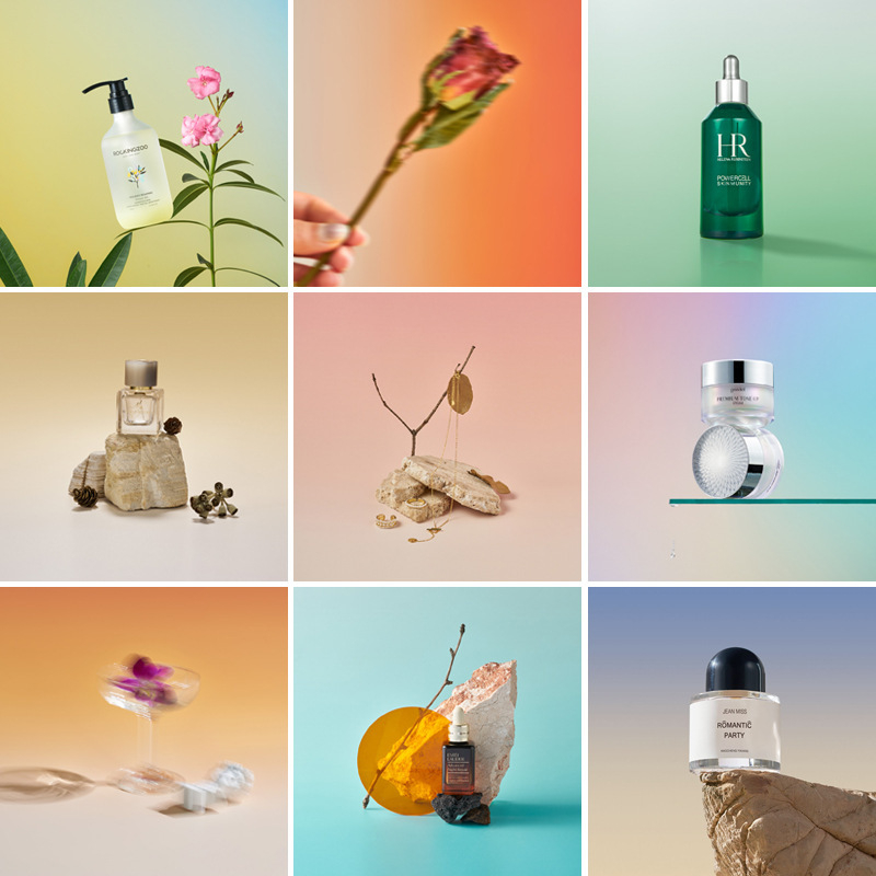 Divpusīgs gradienta fona papīrs fotogrāfijai – fona rekvizīti Still life un ēdienu fotografēšanai, Huihui